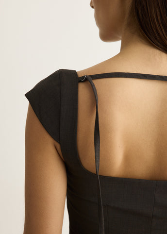 Wool Cap Sleeve Top