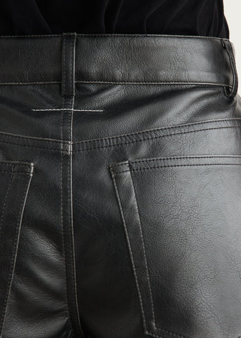 Faux-Leather Shorts
