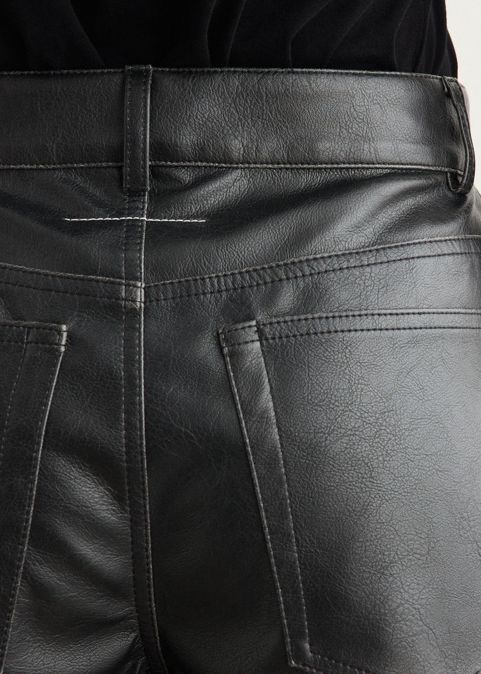 Faux-Leather Shorts