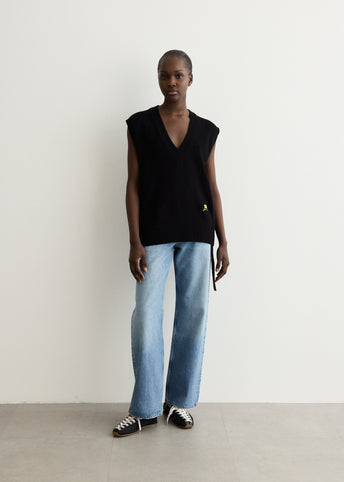 Future Wool Knit Oversized Vest