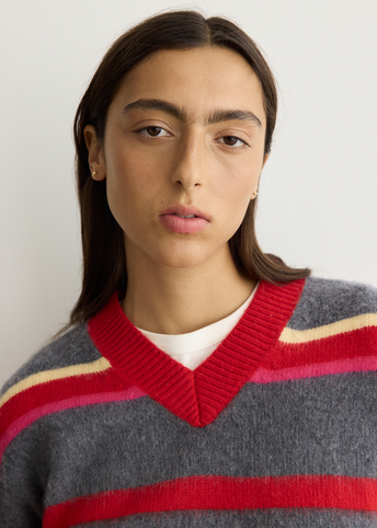 Rene Merino Wool V-Neck Jumper