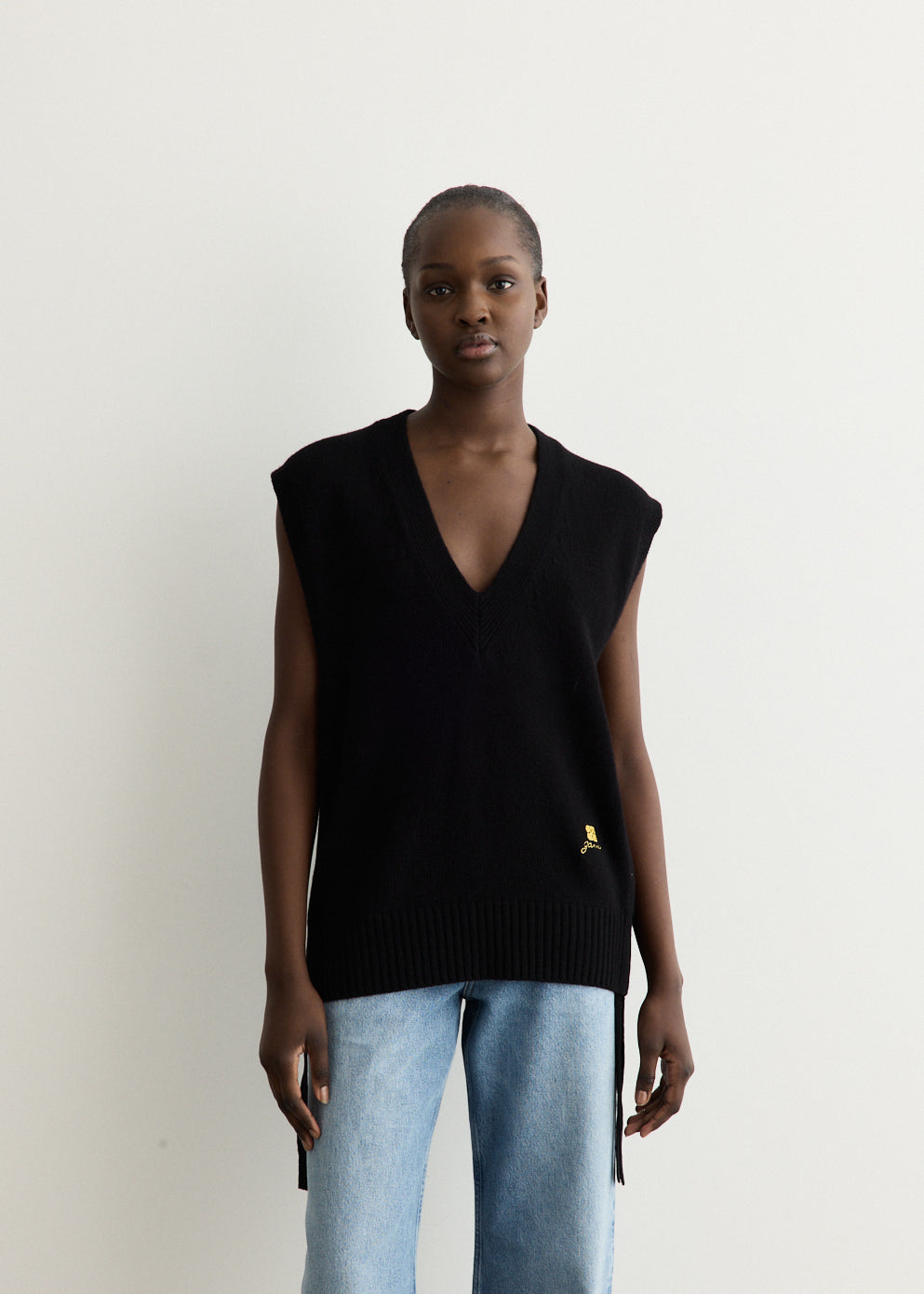 Future Wool Knit Oversized Vest