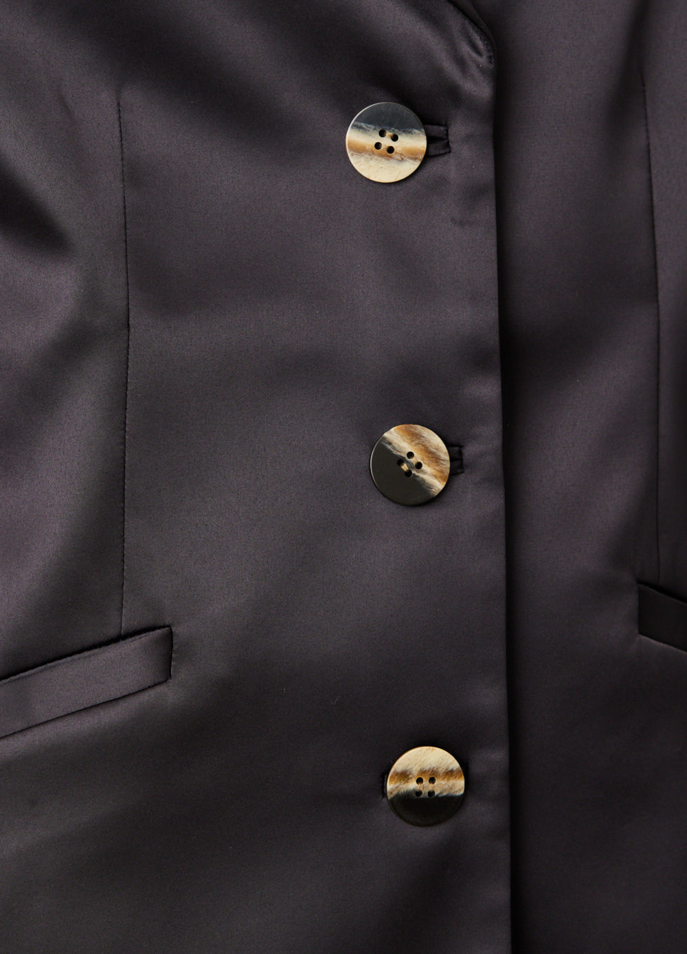 Double Satin Fitted Blazer