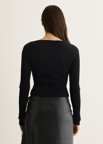 Baby Wool Wrap Top
