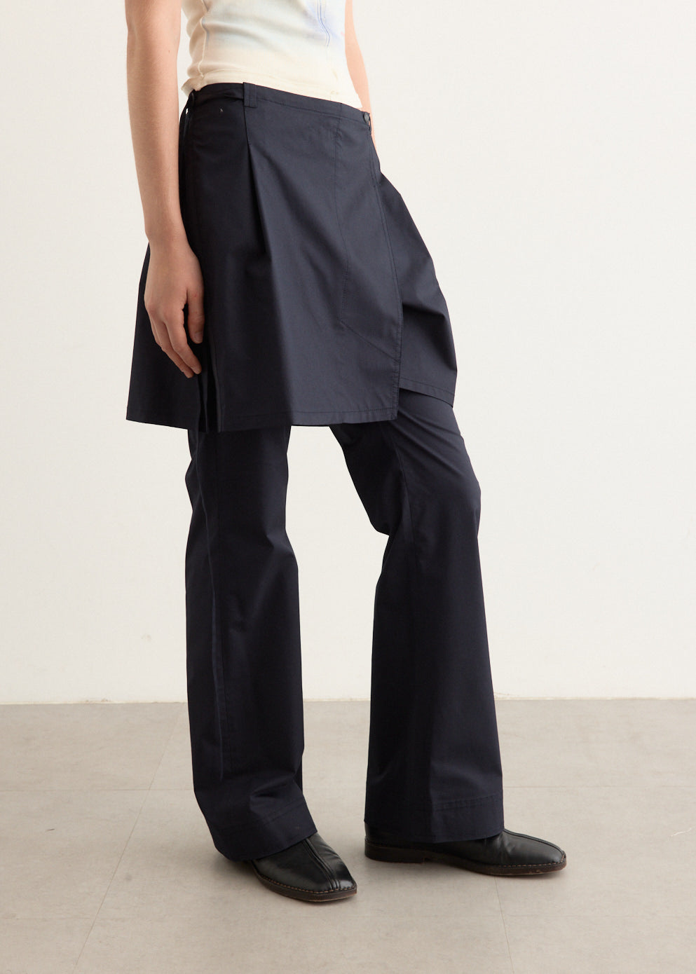 New Layered Wrap Skirt Pants