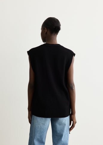 Future Wool Knit Oversized Vest