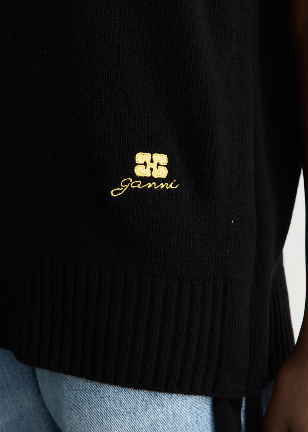 Future Wool Knit Oversized Vest