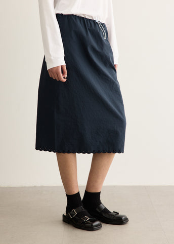 Bria Embroidered Taffeta Skirt