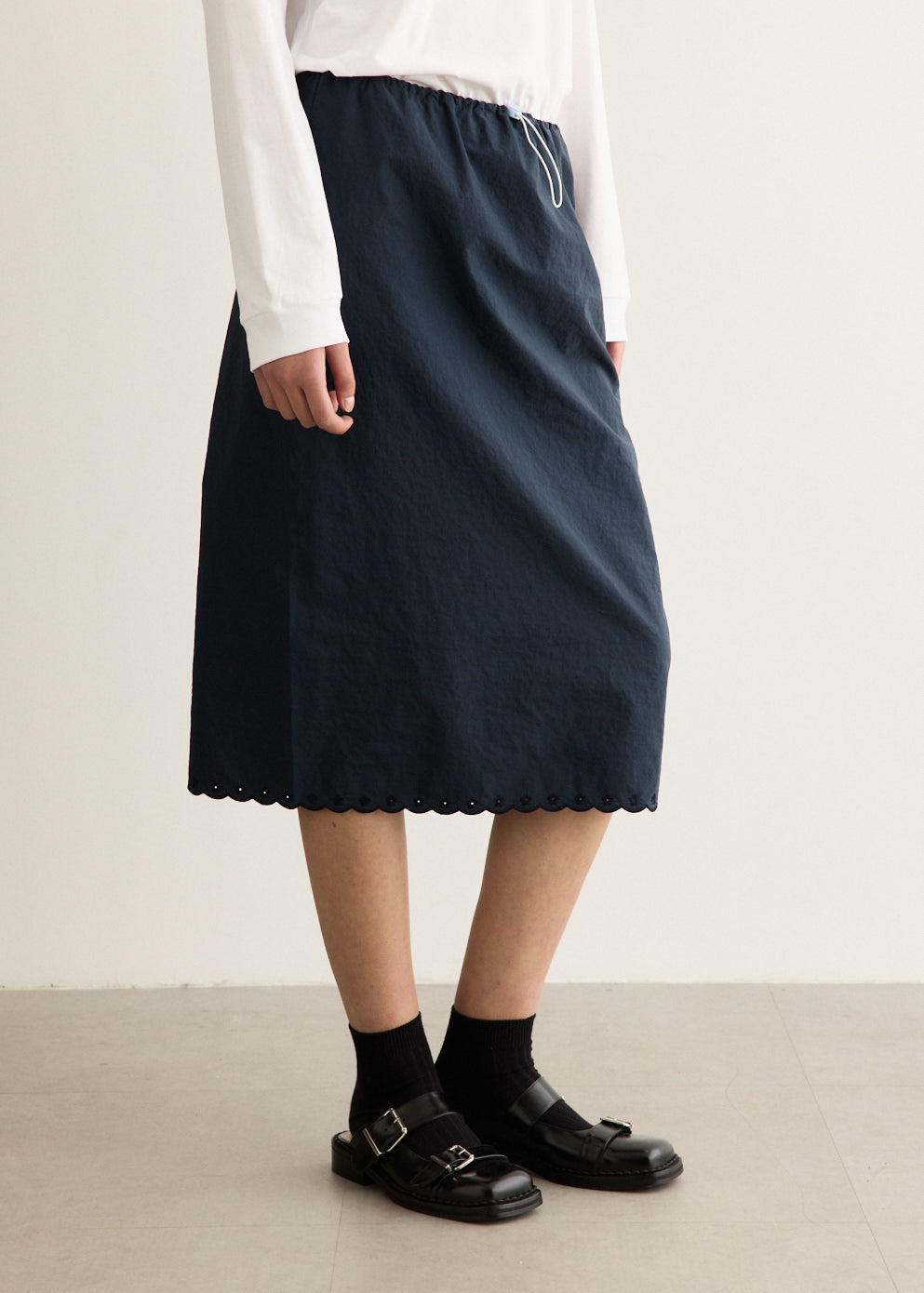 Bria Embroidered Taffeta Skirt
