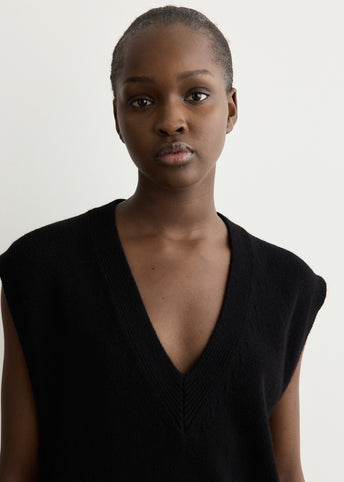 Future Wool Knit Oversized Vest