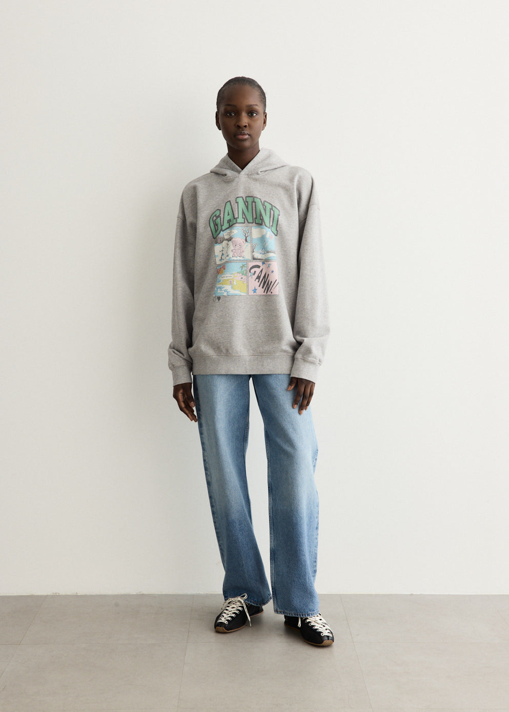 Grey Bear Comic Hoodie