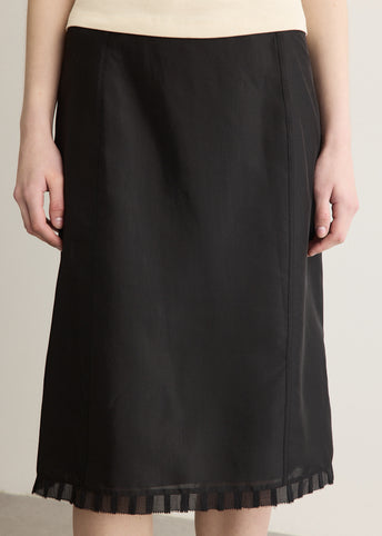 H-Line Laced Midi Skirt