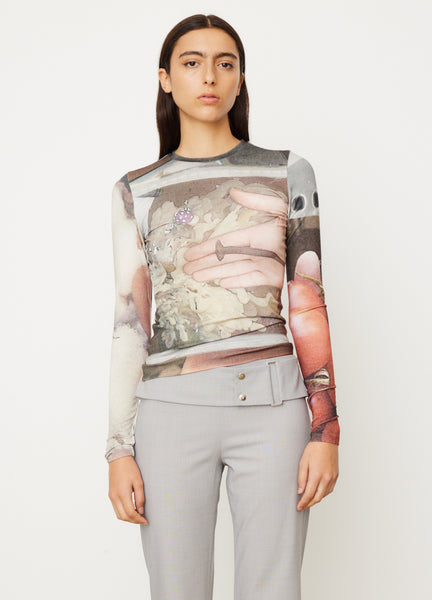 paloma wool アートプリント　トップス　正規品 paloma wool アートプリント長袖トップス