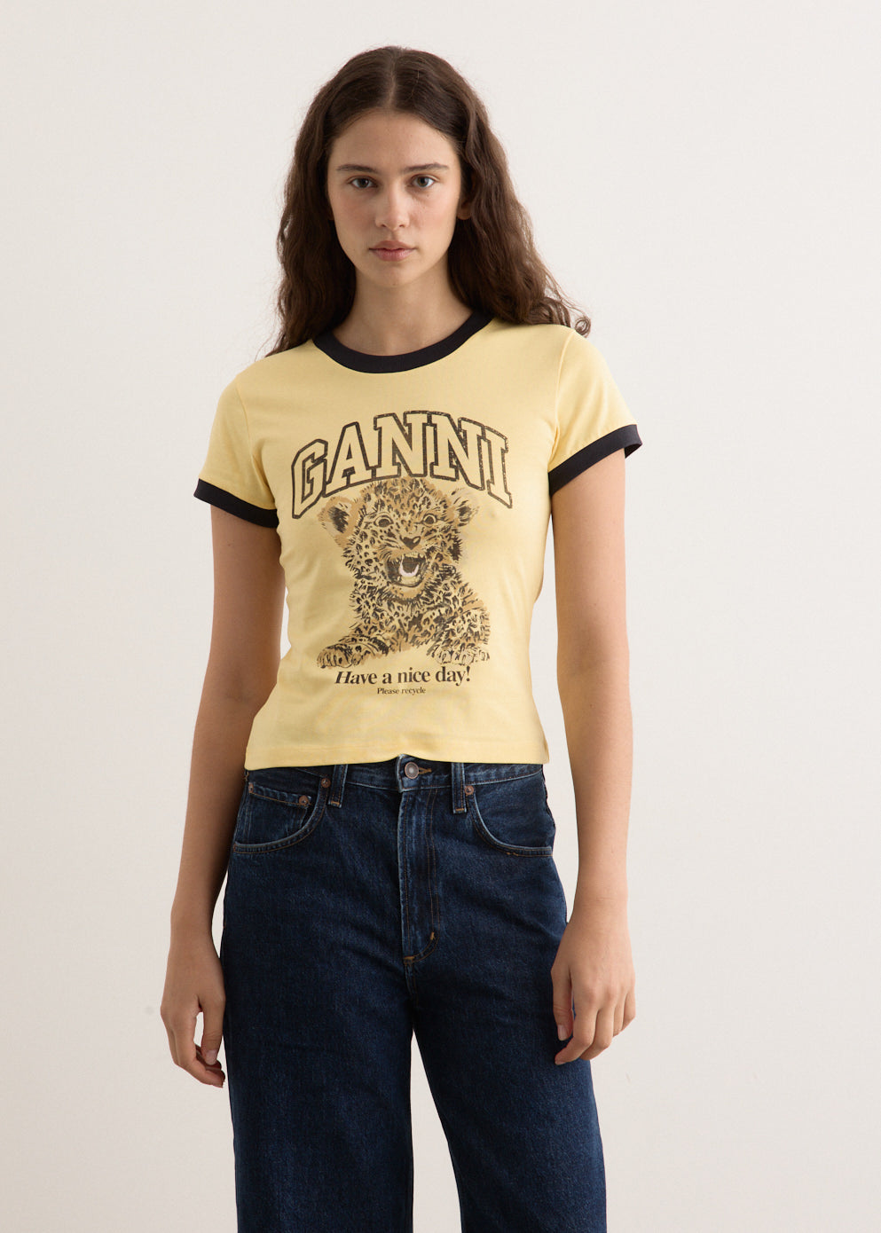 Basic Jersey Leopard Small T-Shirt