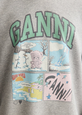 Grey Bear Comic Hoodie
