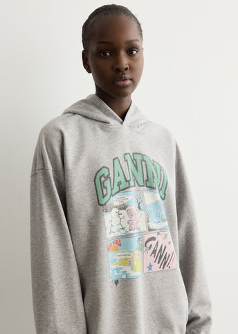 Grey Bear Comic Hoodie