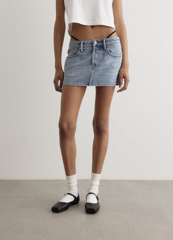 Diamante Charm Mini Skirt