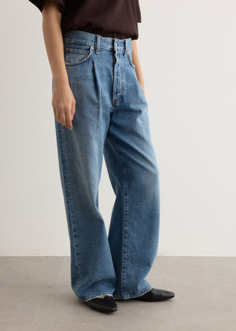 Franka Pleat Baggy Jeans