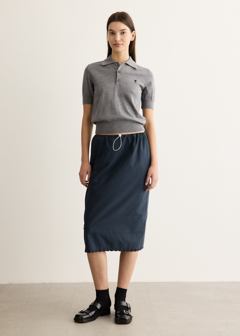 Contrasted Ami Polo Sweater