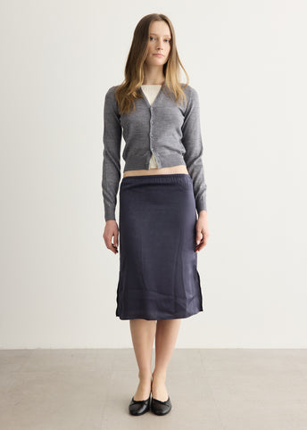 Grey Melange Cardigan