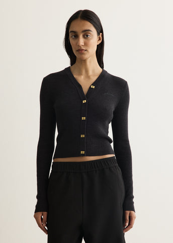 Mini Ribbed Merino Cardigan