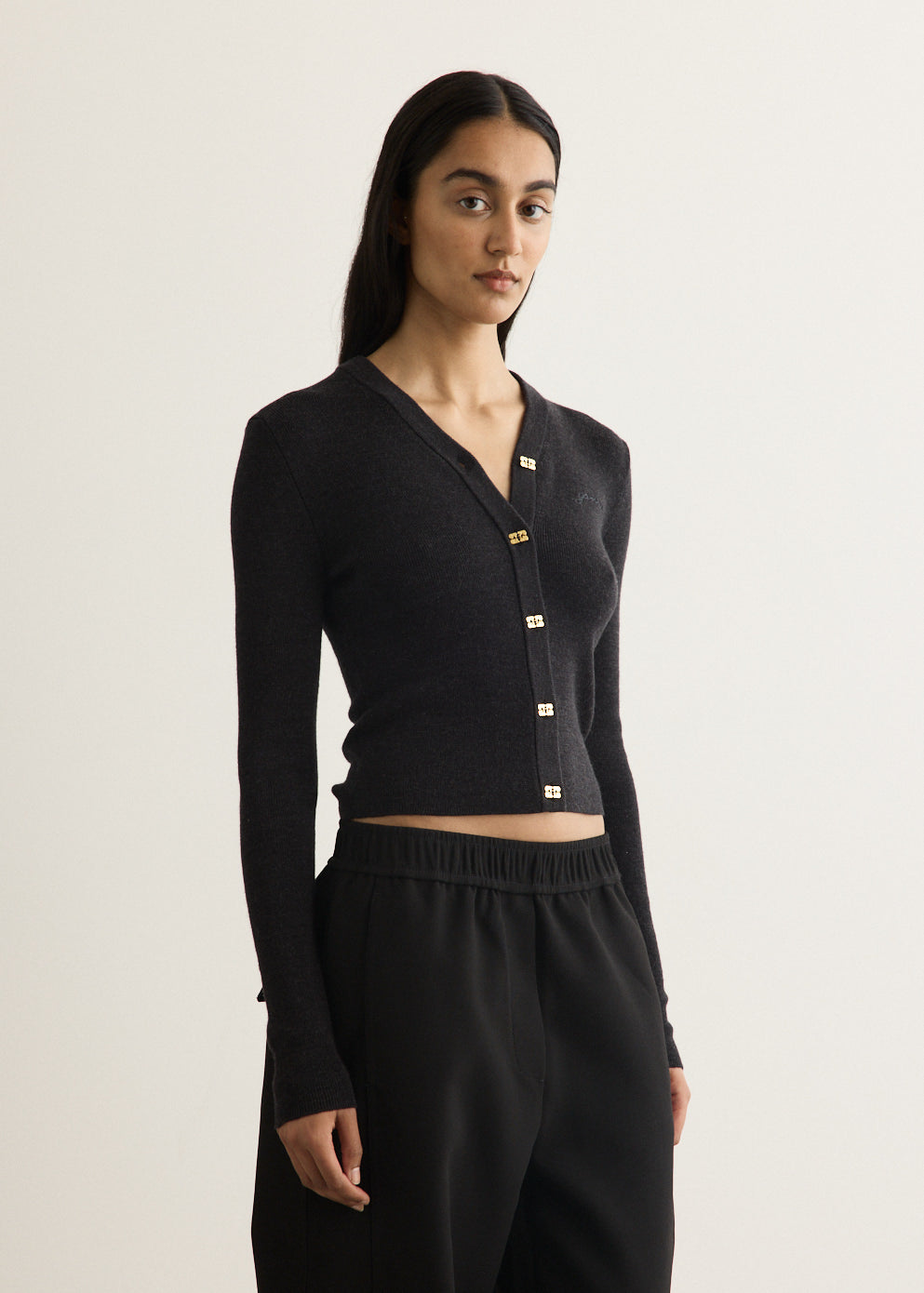 Mini Ribbed Merino Cardigan