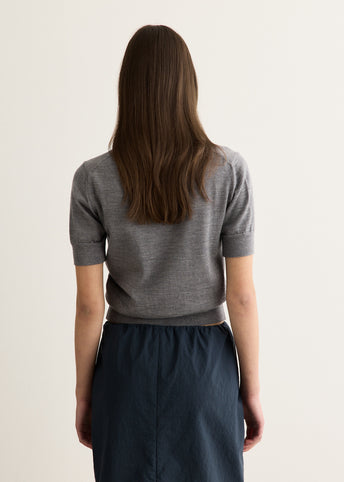 Contrasted Ami Polo Sweater