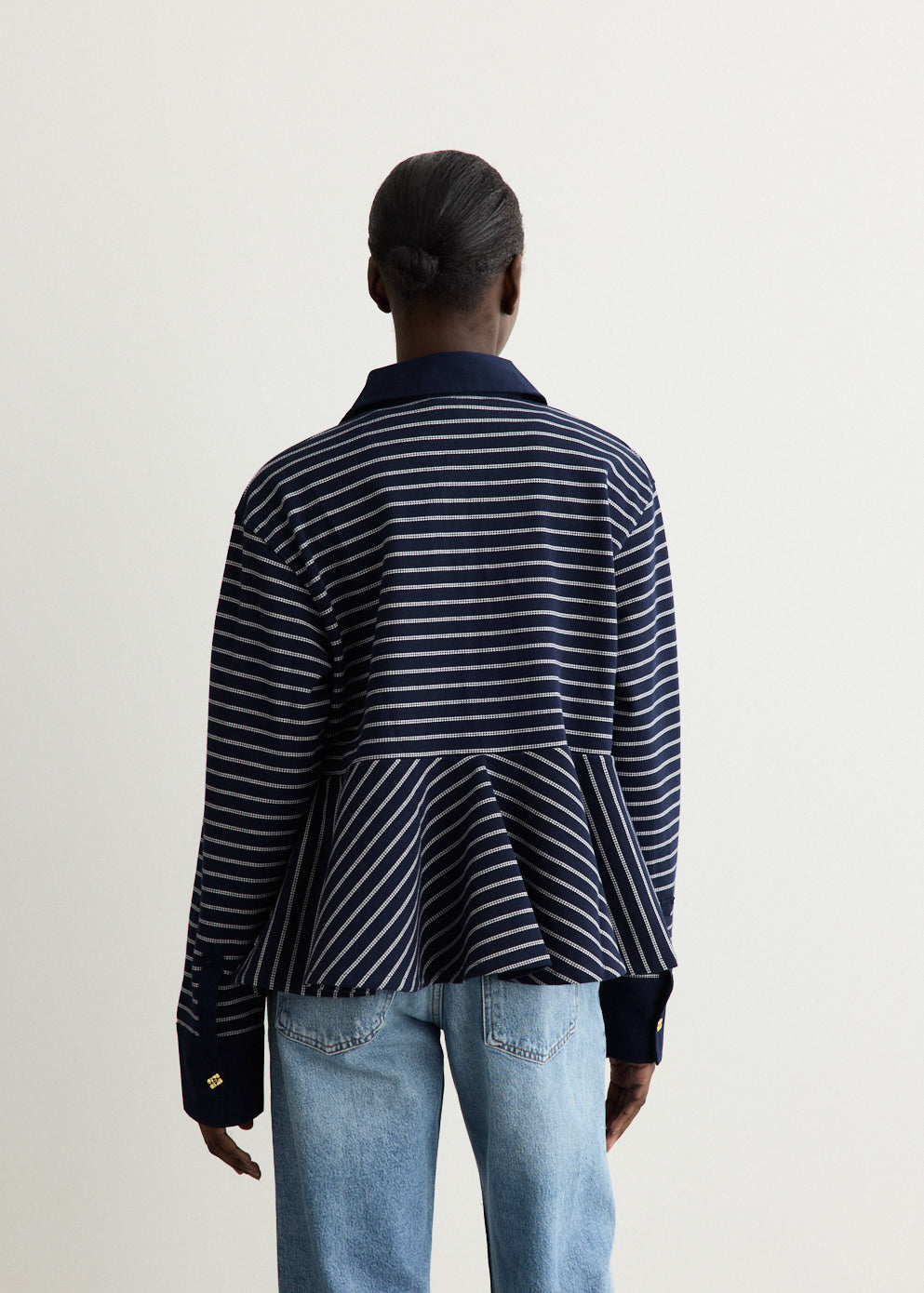 Single Pique Peplum Polo