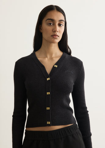 Mini Ribbed Merino Cardigan