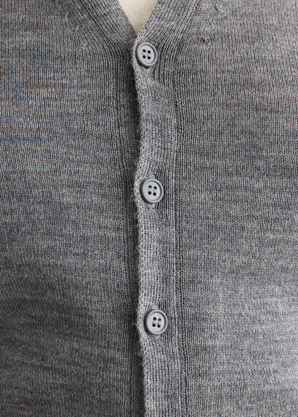 Grey Melange Cardigan