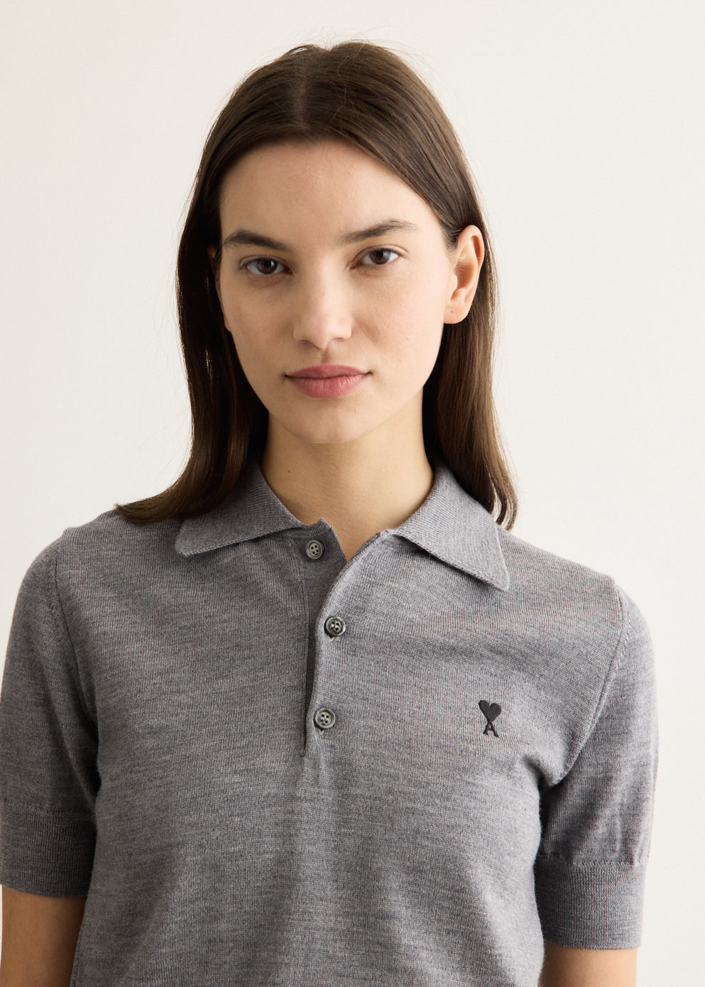 Contrasted Ami Polo Sweater