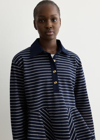 Single Pique Peplum Polo