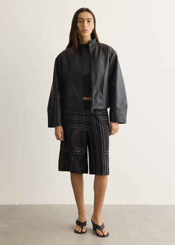 Monogram Silk PJ Culottes