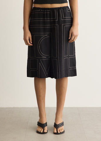 Monogram Silk PJ Culottes