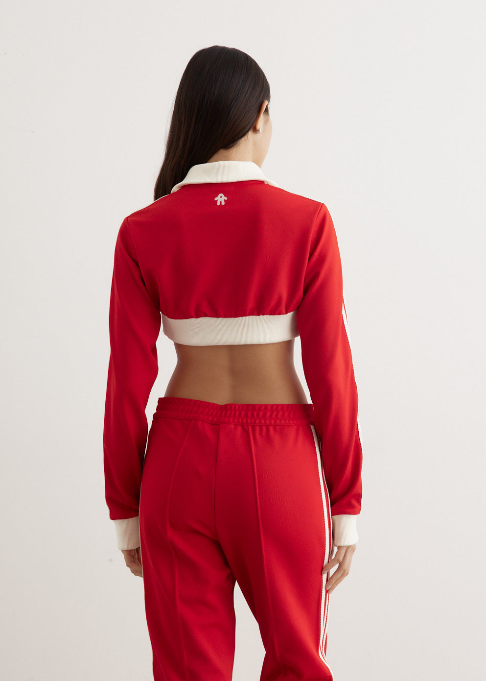 ジェニ着 adidas × AVAVAV クロップドジャケット adidas by Avavav CROPPED TRACK TOP BLACK （アディダス バイ