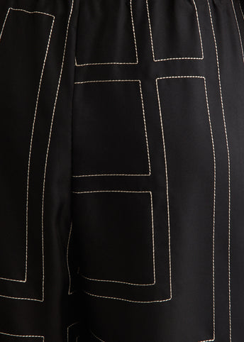 Monogram Silk PJ Culottes