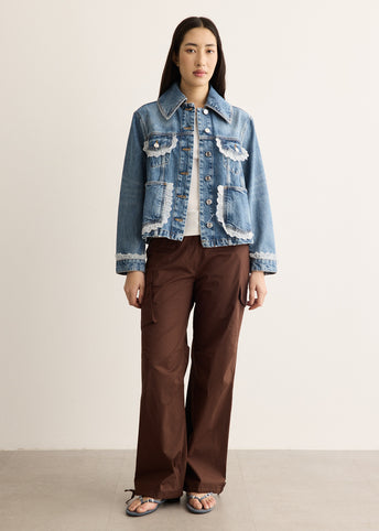 Rigid Denim Lace Jacket