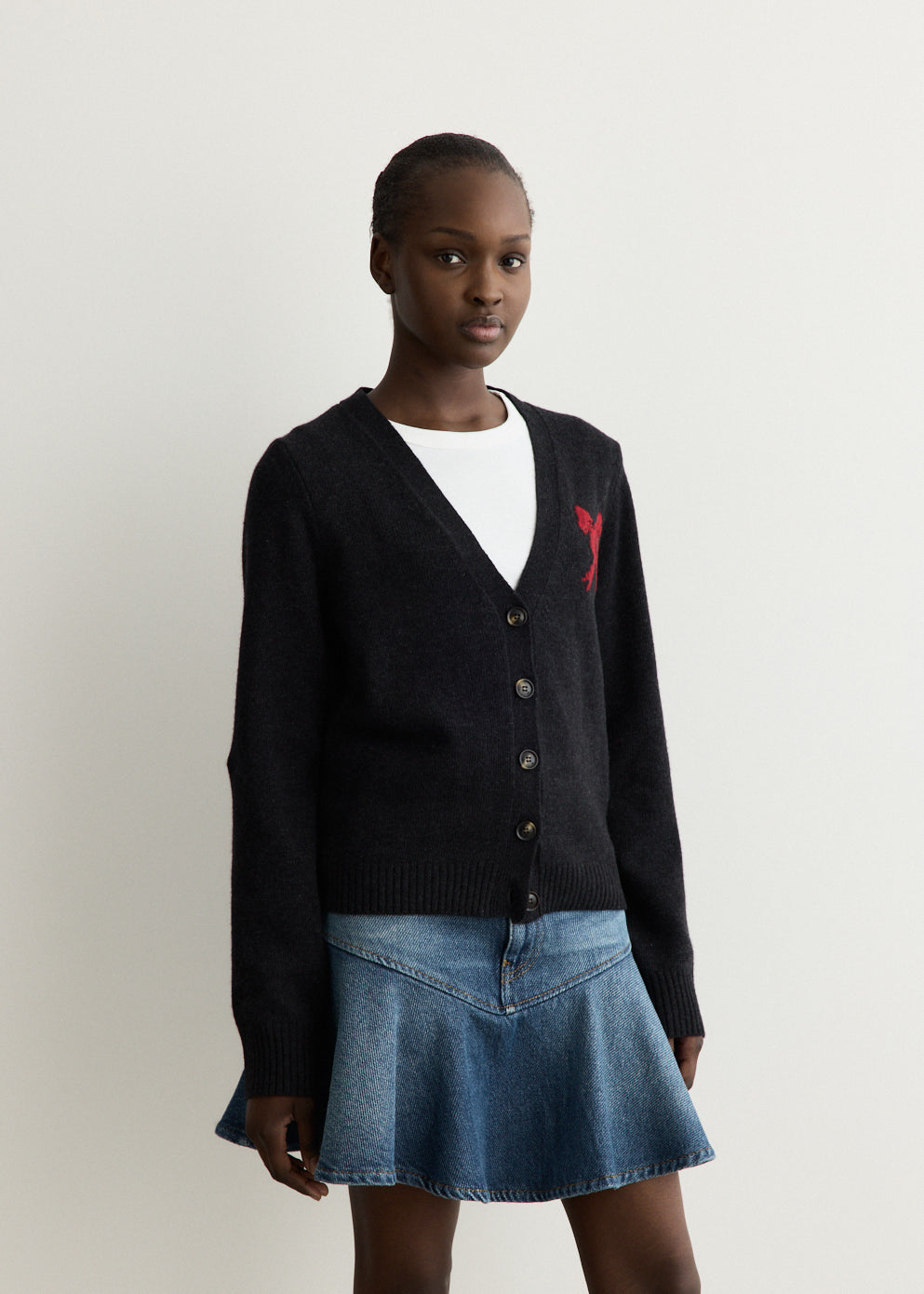 Graphic Wool Cardigan