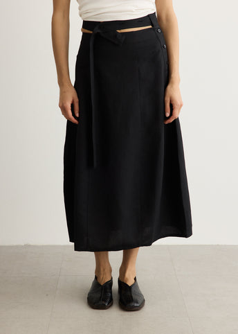 Belt Wrap Skirt