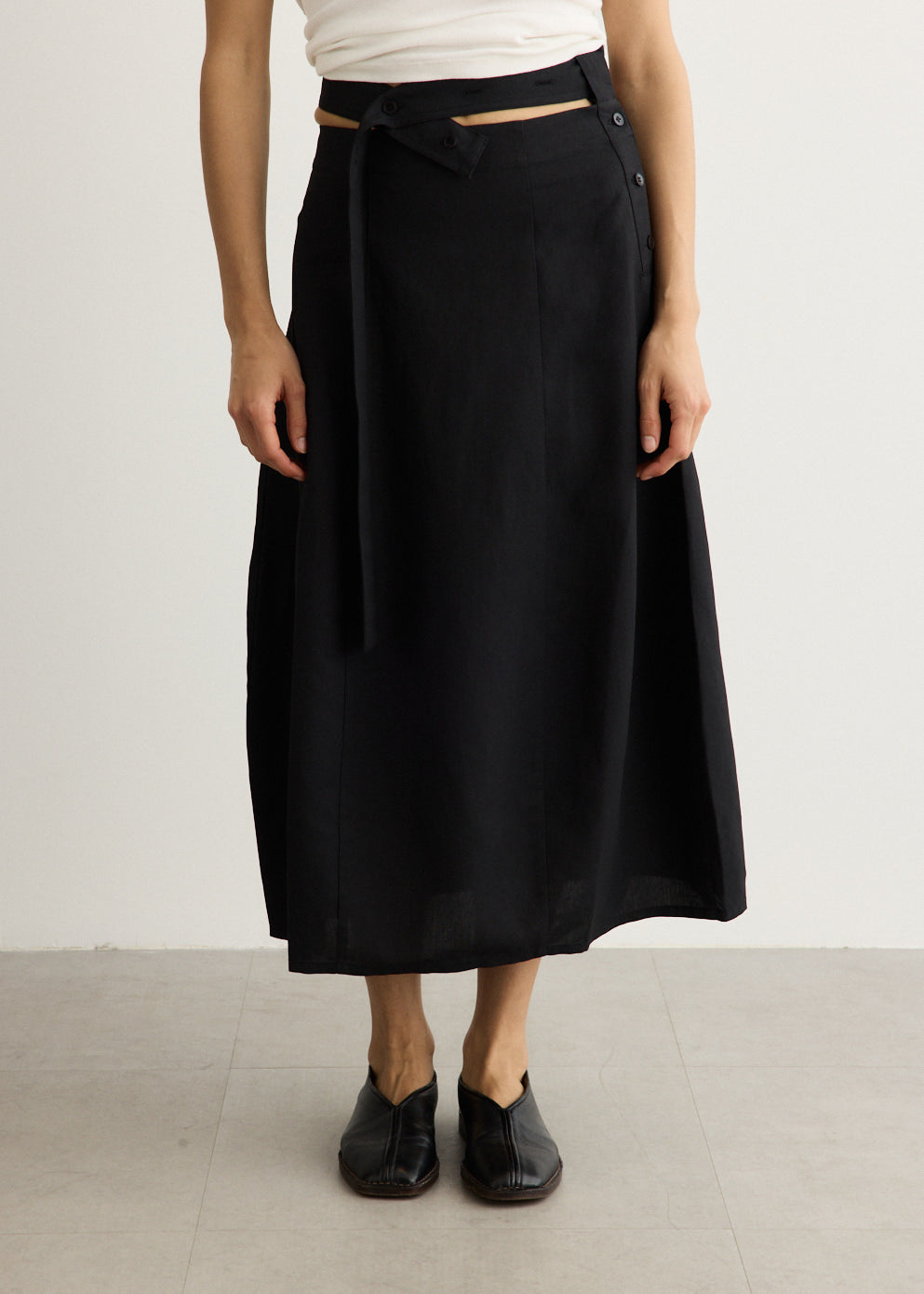 Belt Wrap Skirt
