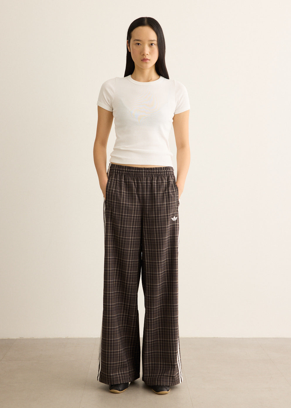 Check Track Pants