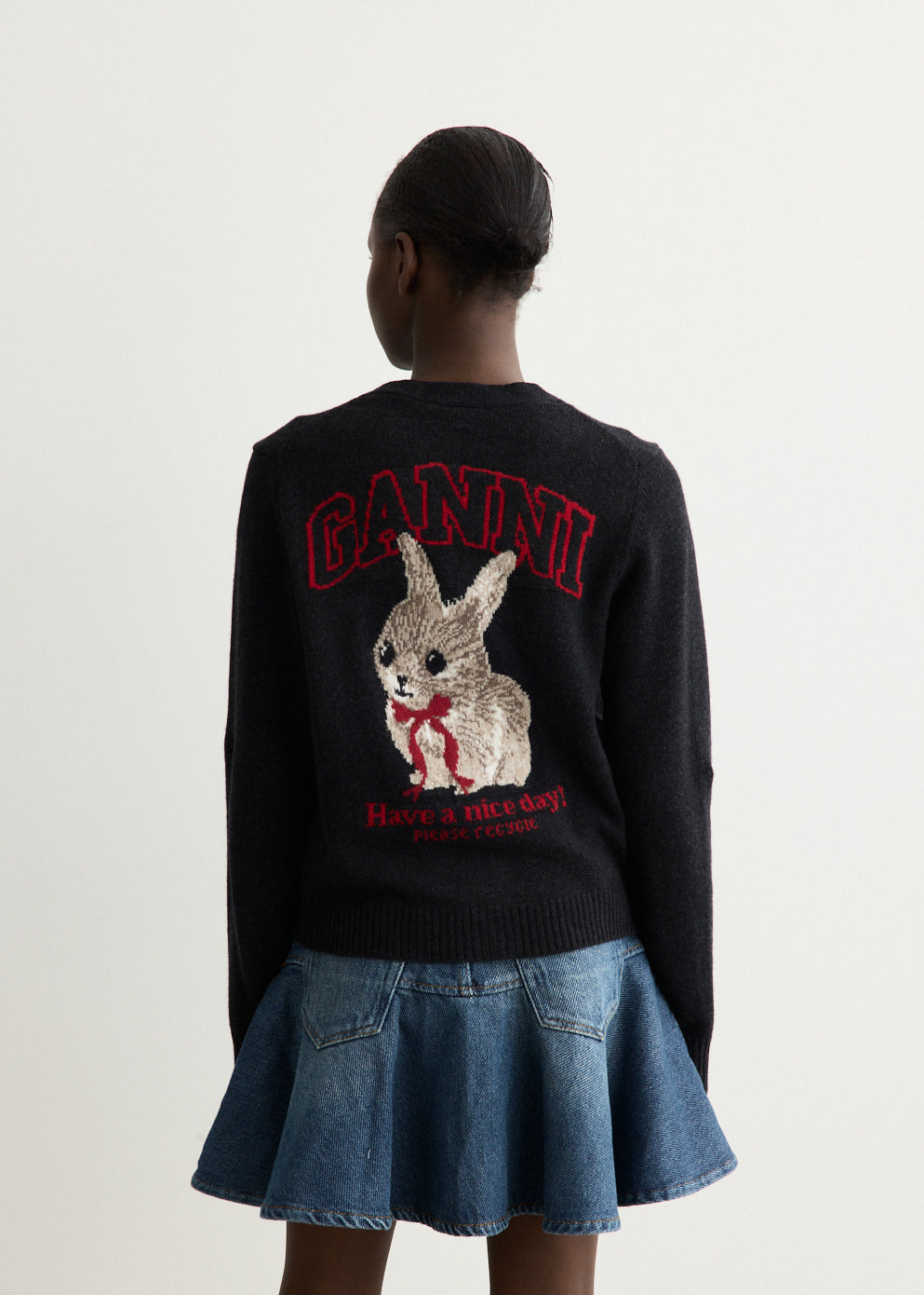 Graphic Wool Cardigan