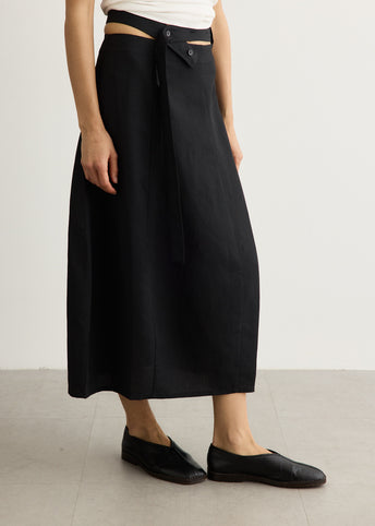 Belt Wrap Skirt