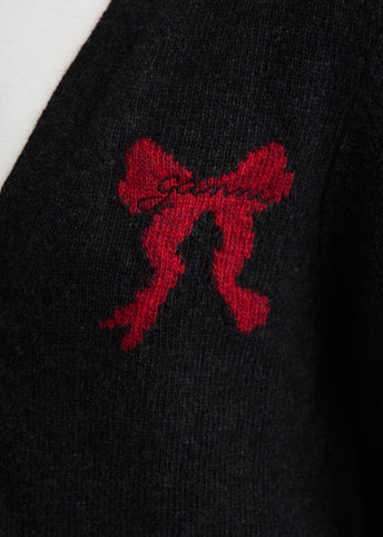 Graphic Wool Cardigan