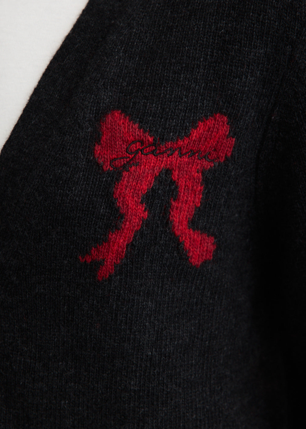 Graphic Wool Cardigan