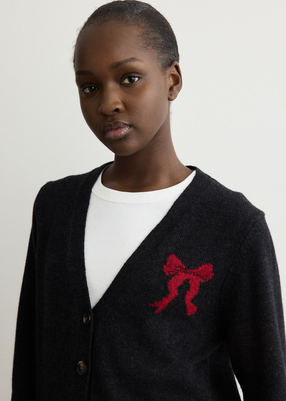 Graphic Wool Cardigan