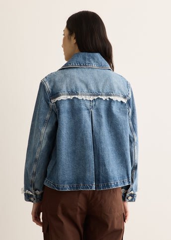 Rigid Denim Lace Jacket