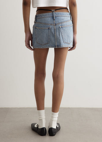 Diamante Charm Mini Skirt