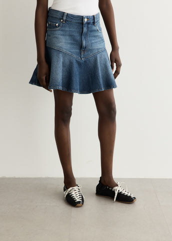 Heavy Denim Mini Skirt