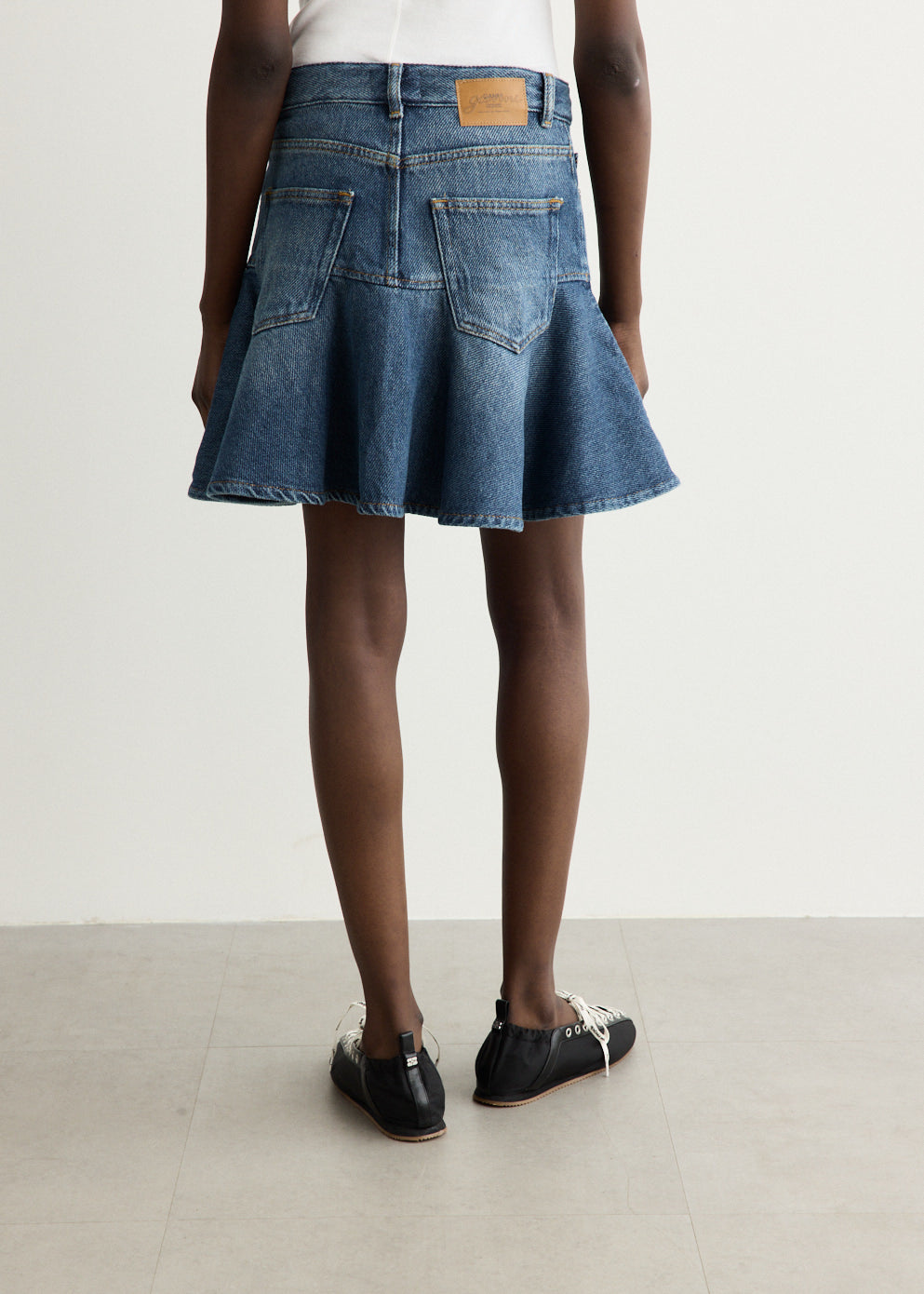Heavy Denim Mini Skirt